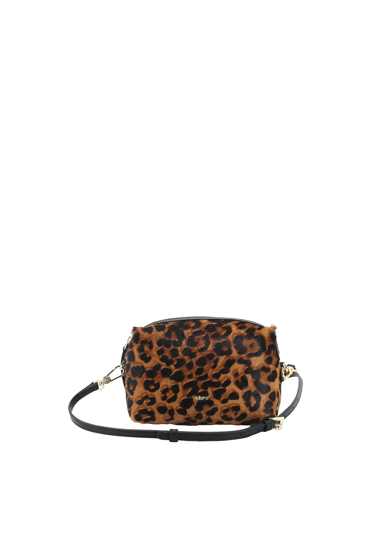 ABRO – Petit sac bandoulière léopard en cuir