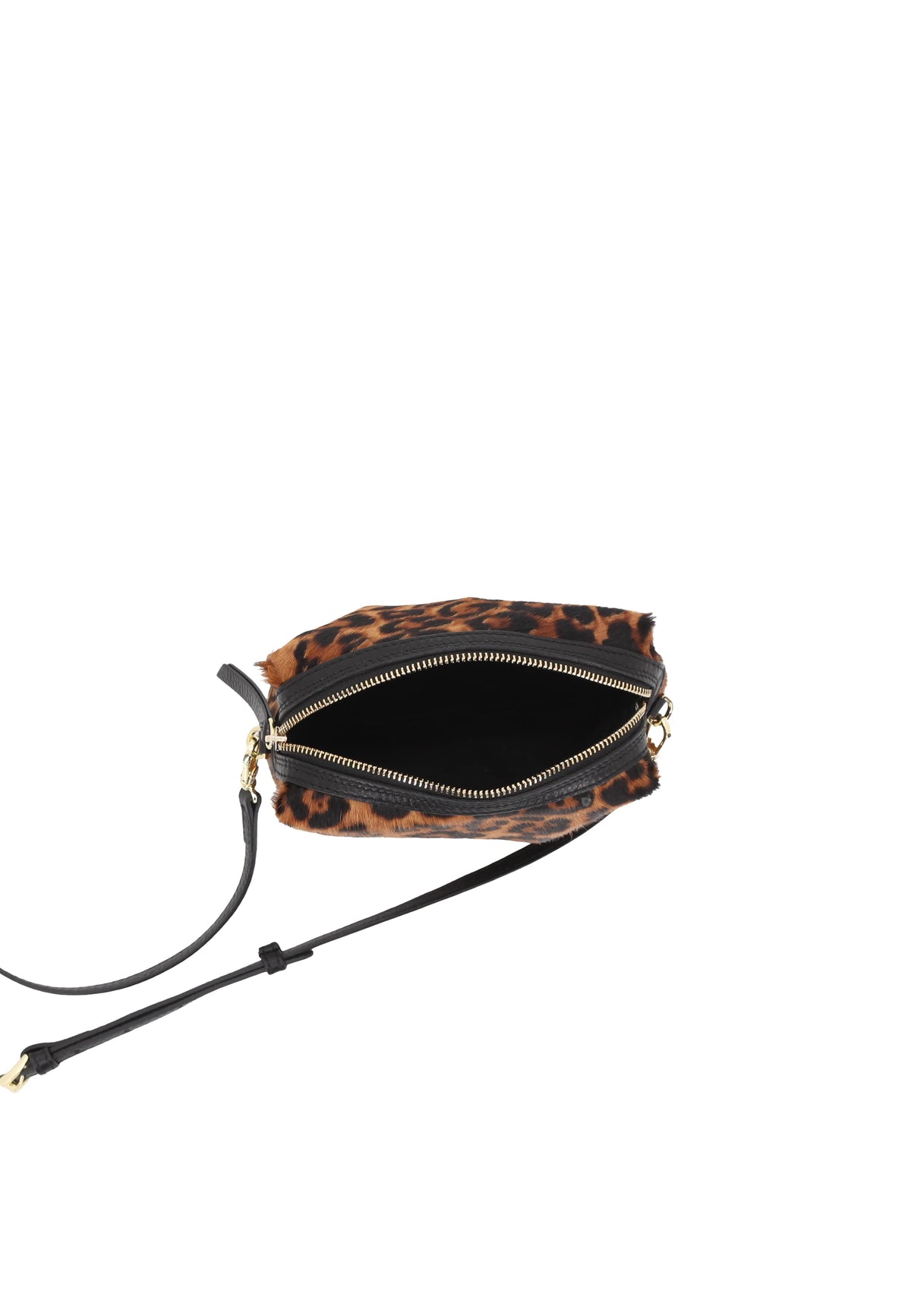 ABRO – Petit sac bandoulière léopard en cuir