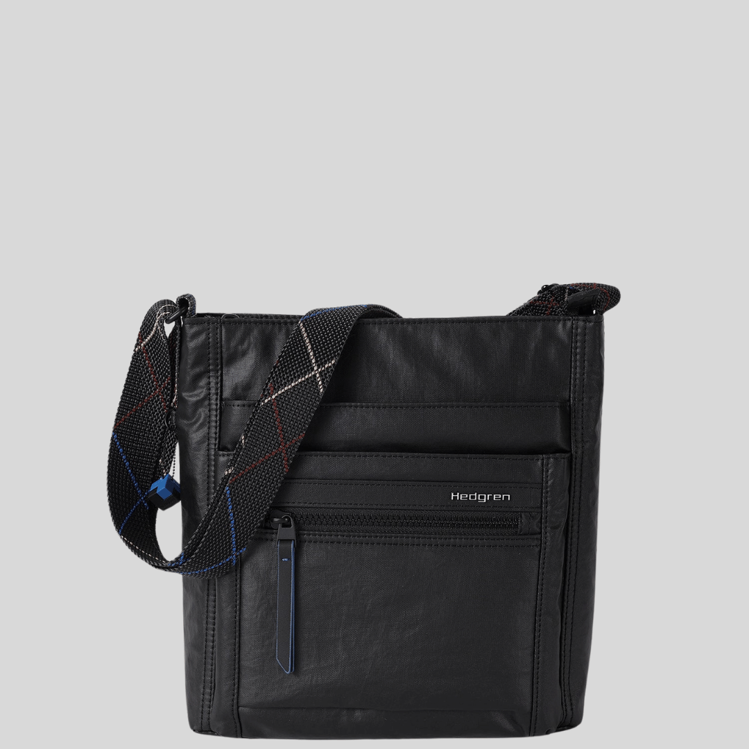 Sac à bandoulière Orva Creased black Hedgren
