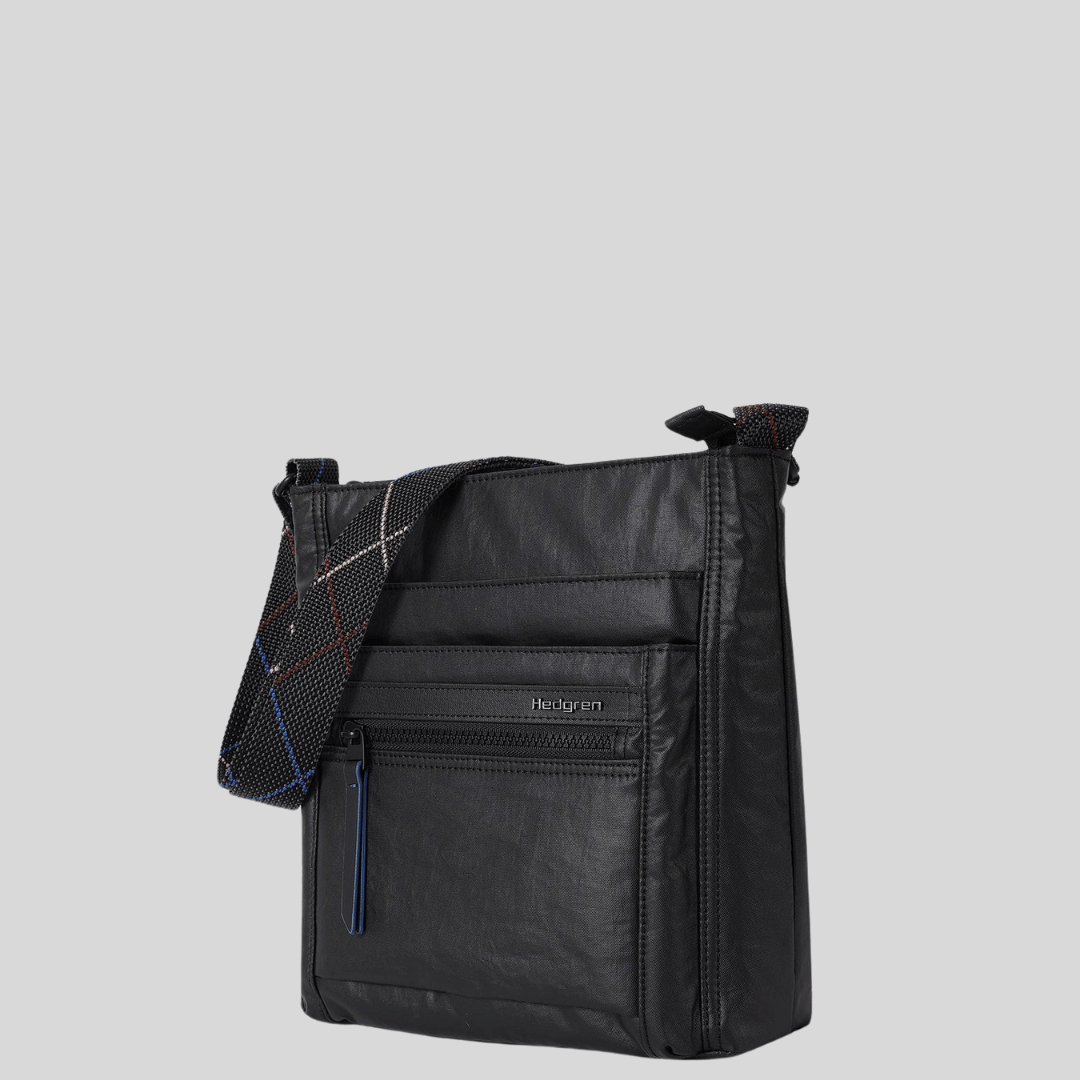 Sac à bandoulière Orva Creased black Hedgren – vue 2