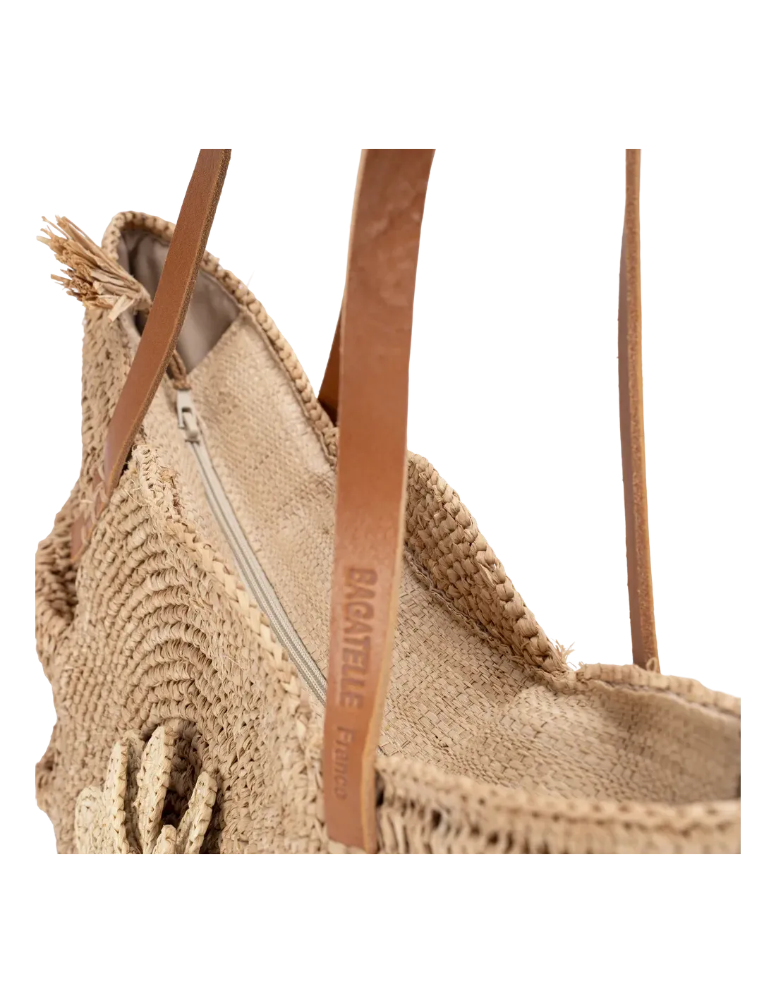 Sac Kombi en raphia naturel Bagatelle – vue 5