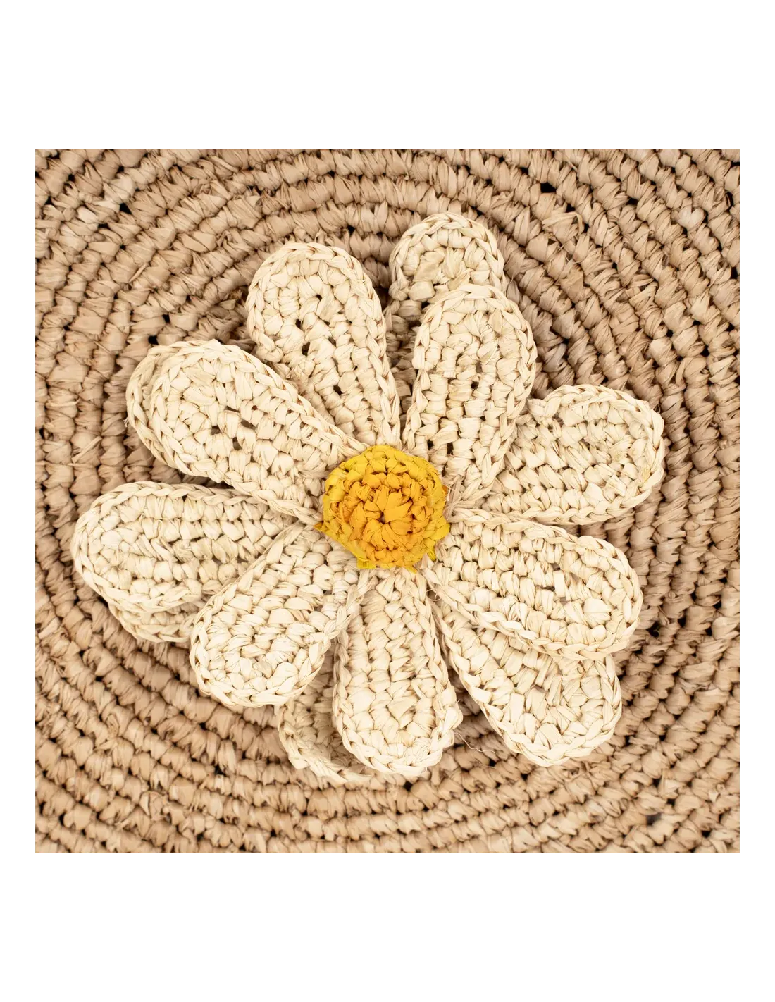 Sac Kombi en raphia naturel Bagatelle – vue 4
