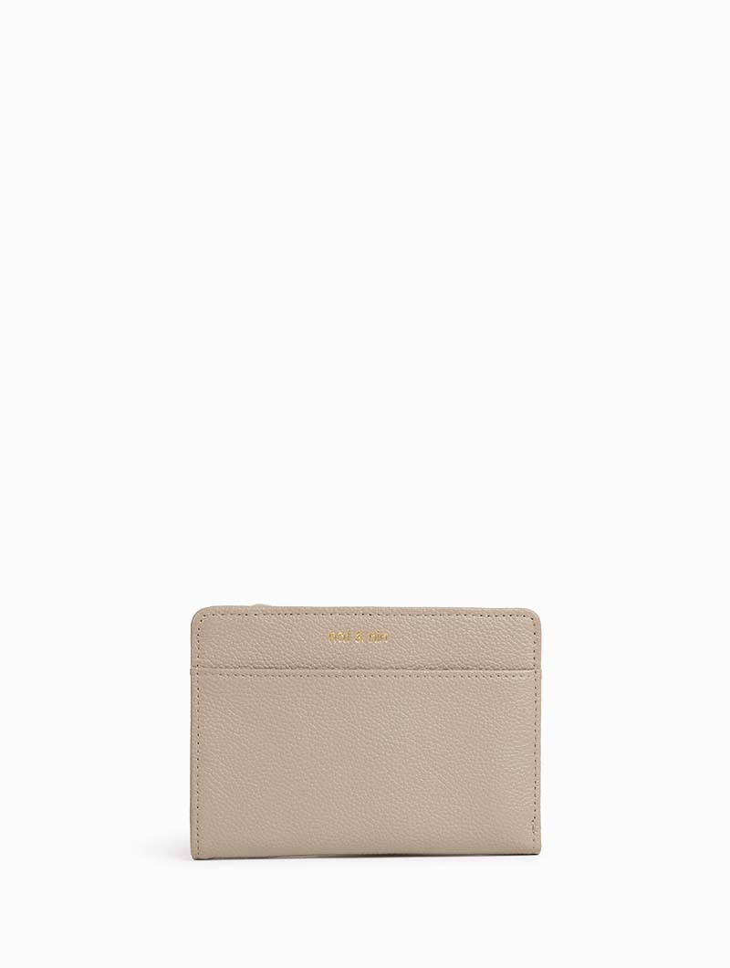 Portefeuille compact Isis Grège Nat & Nin