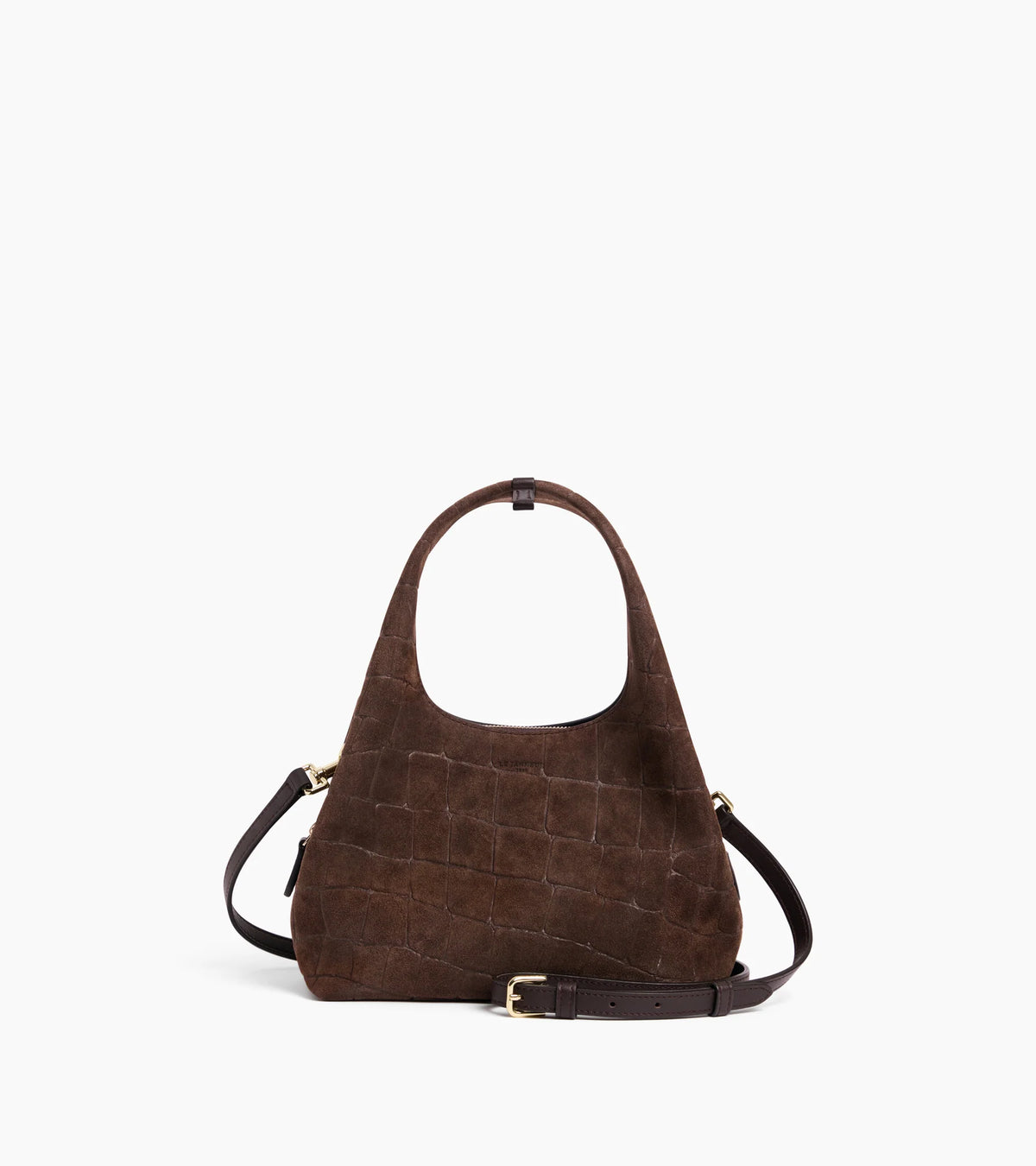 Petit sac Juliette en cuir velours effet croco Le Tanneur