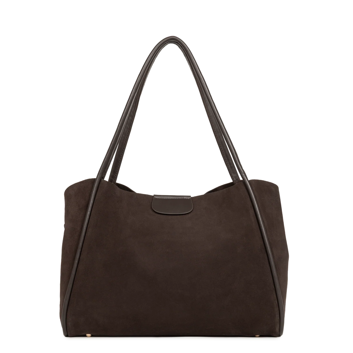 LANCASTER - Grand sac cabas Lancaster Suède Ida en cuir velours marron