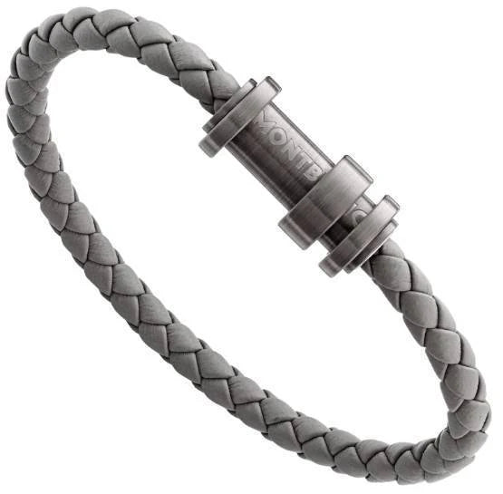 Bracelet tressé gris steel Montblanc
