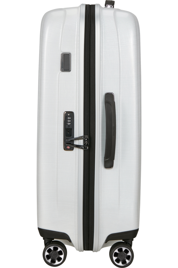 Valise cabine rigide extensible Nexis 70cm Cotton White Samsonite – vue 3
