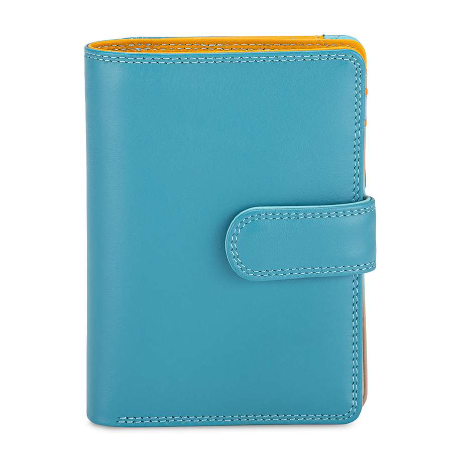 Portefeuille moyen zippé Bleu clair Mywalit