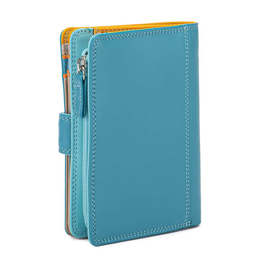 Portefeuille moyen zippé Bleu clair Mywalit – vue 4