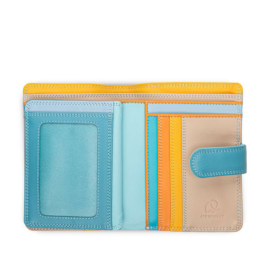 Portefeuille moyen zippé Bleu clair Mywalit – vue 3
