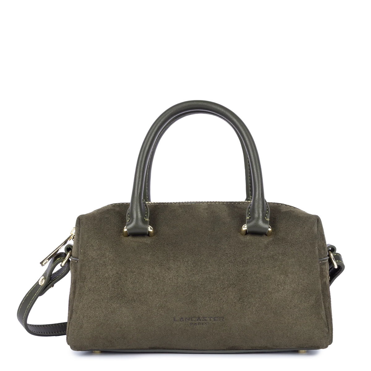 Sac à main Suède Cube Kaki Lancaster