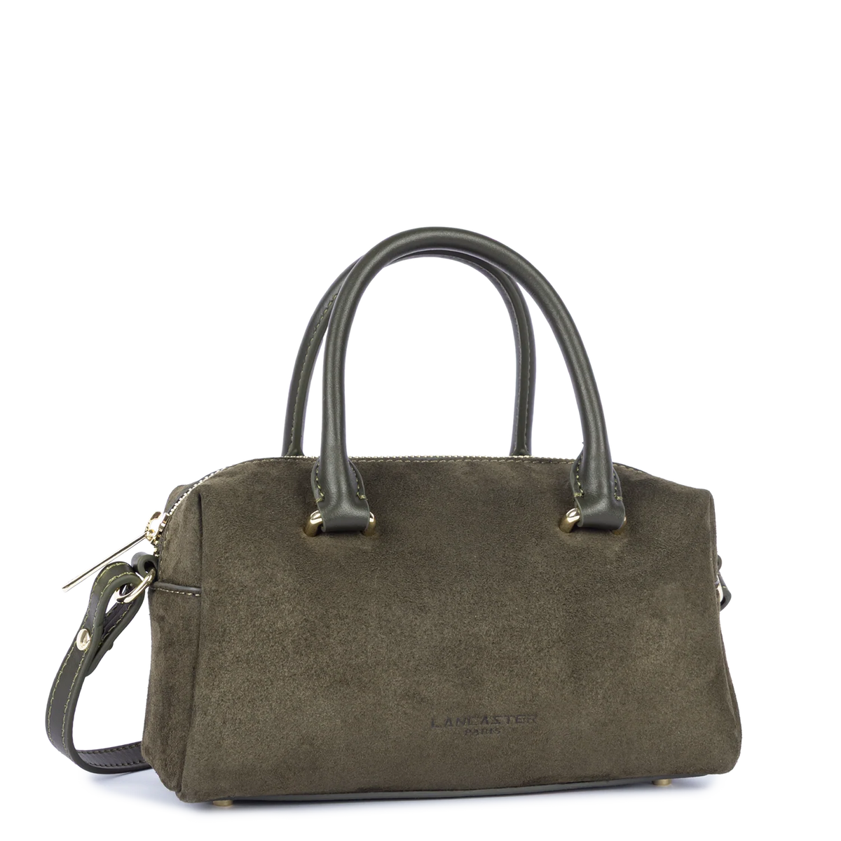 Sac à main Suède Cube Kaki Lancaster – vue 3