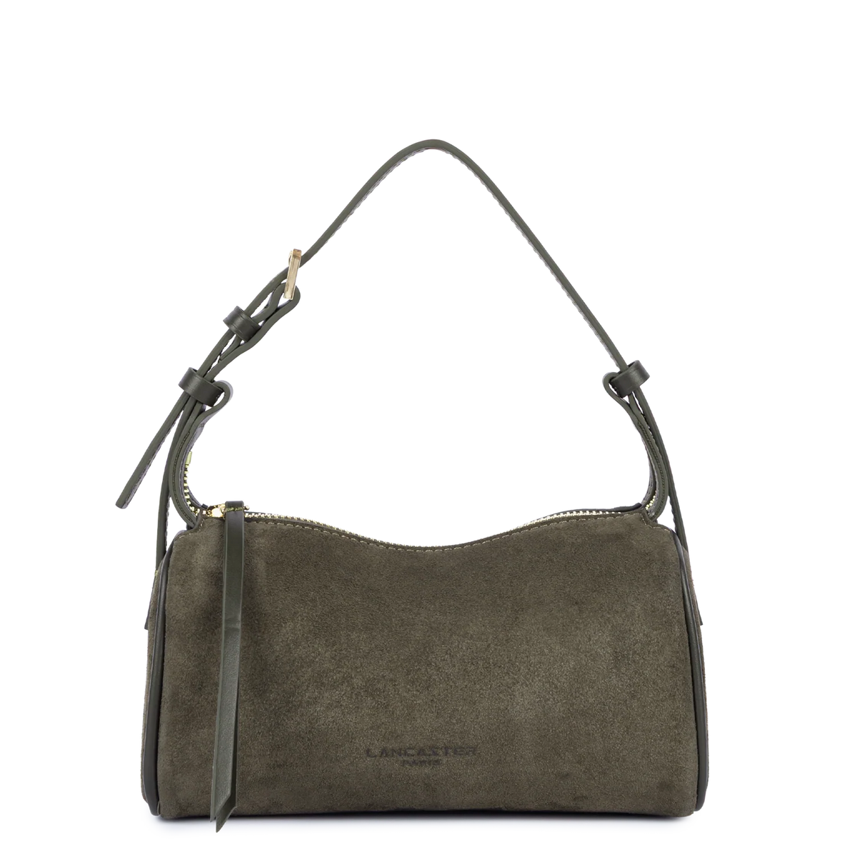 Petit Sac à main Suède Cube kaki Lancaster