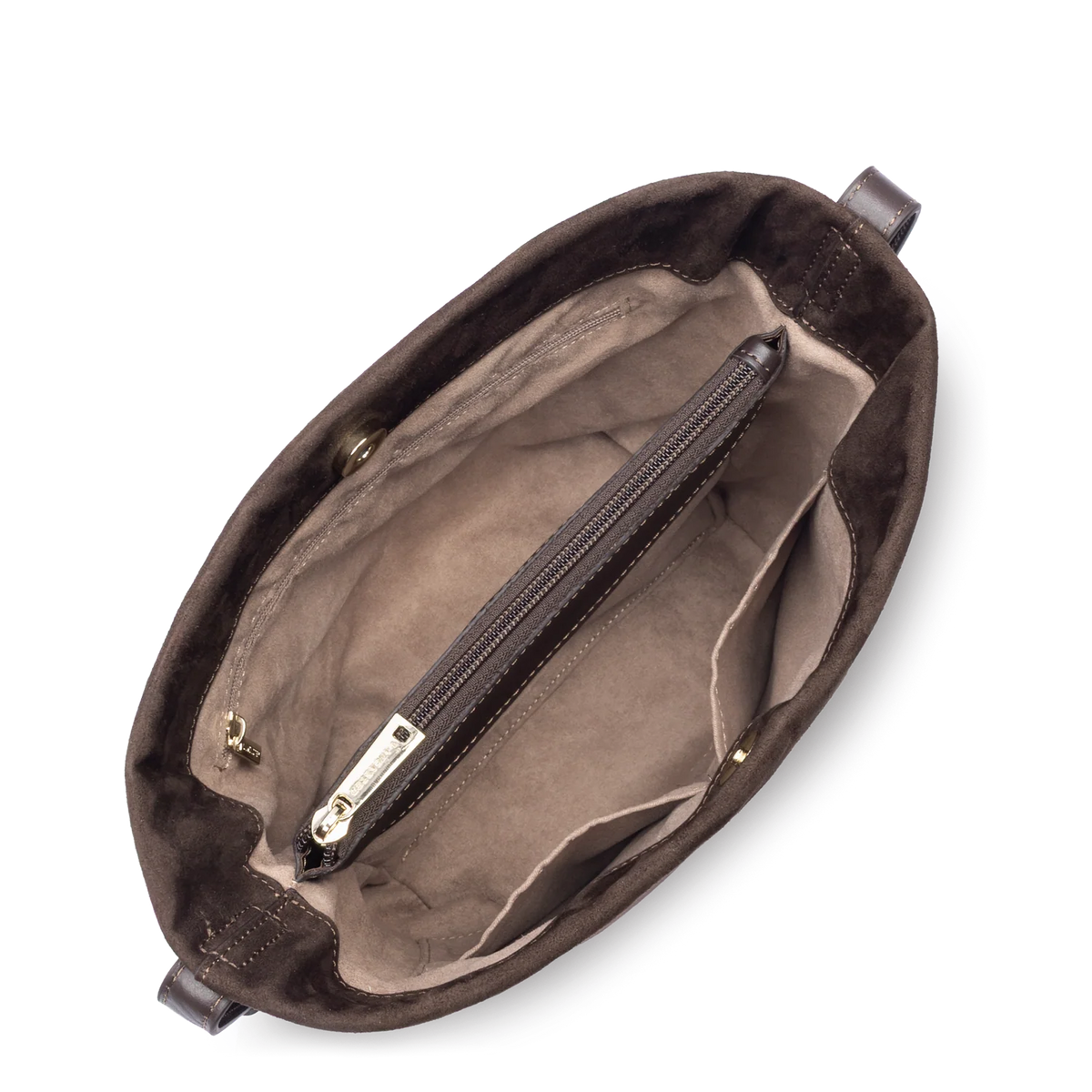 Sac seau Suède marron Lancaster – vue 2