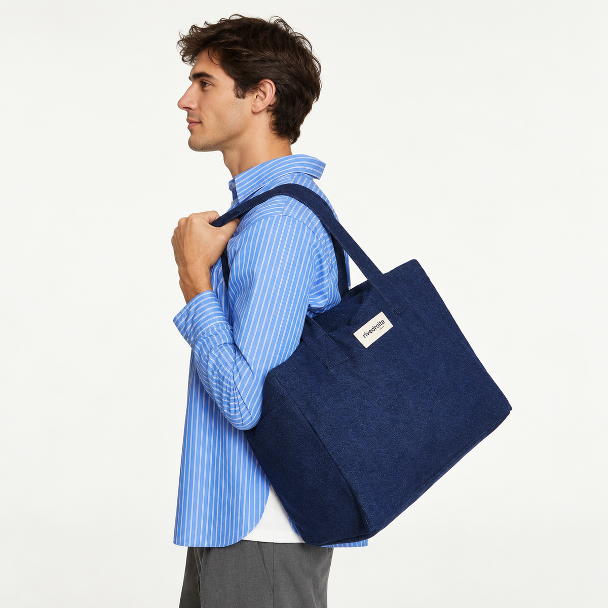 Rive droite - Sac 24h Célestin Denim Brut