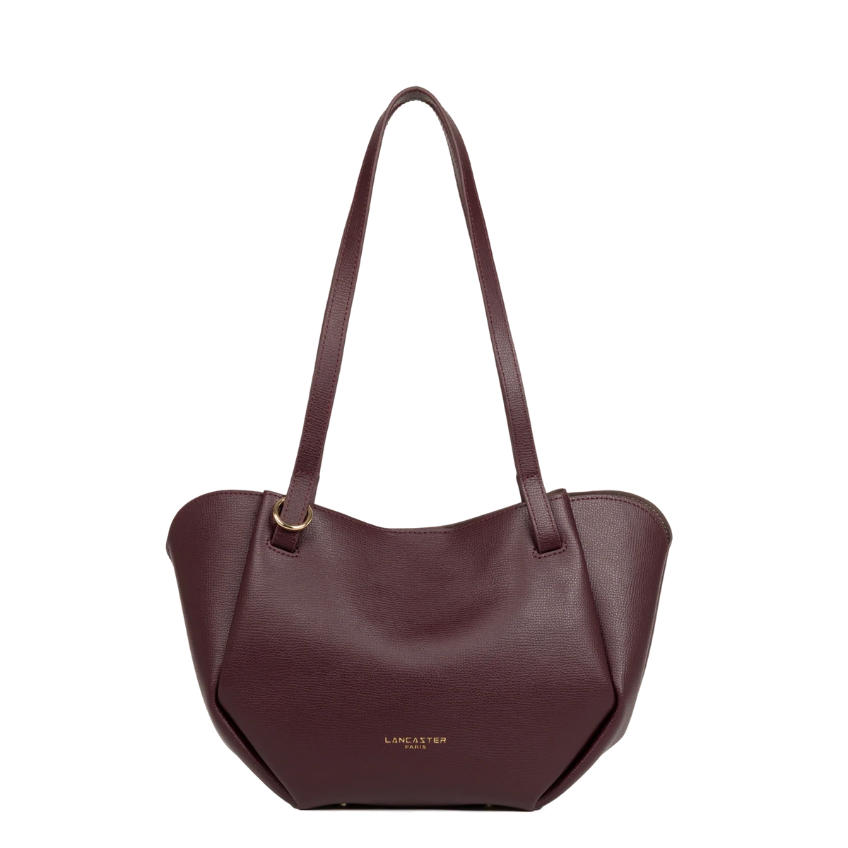 LANCASTER - Sac cabas épaule Lancaster Sierra Haus en cuir grainé bordeaux