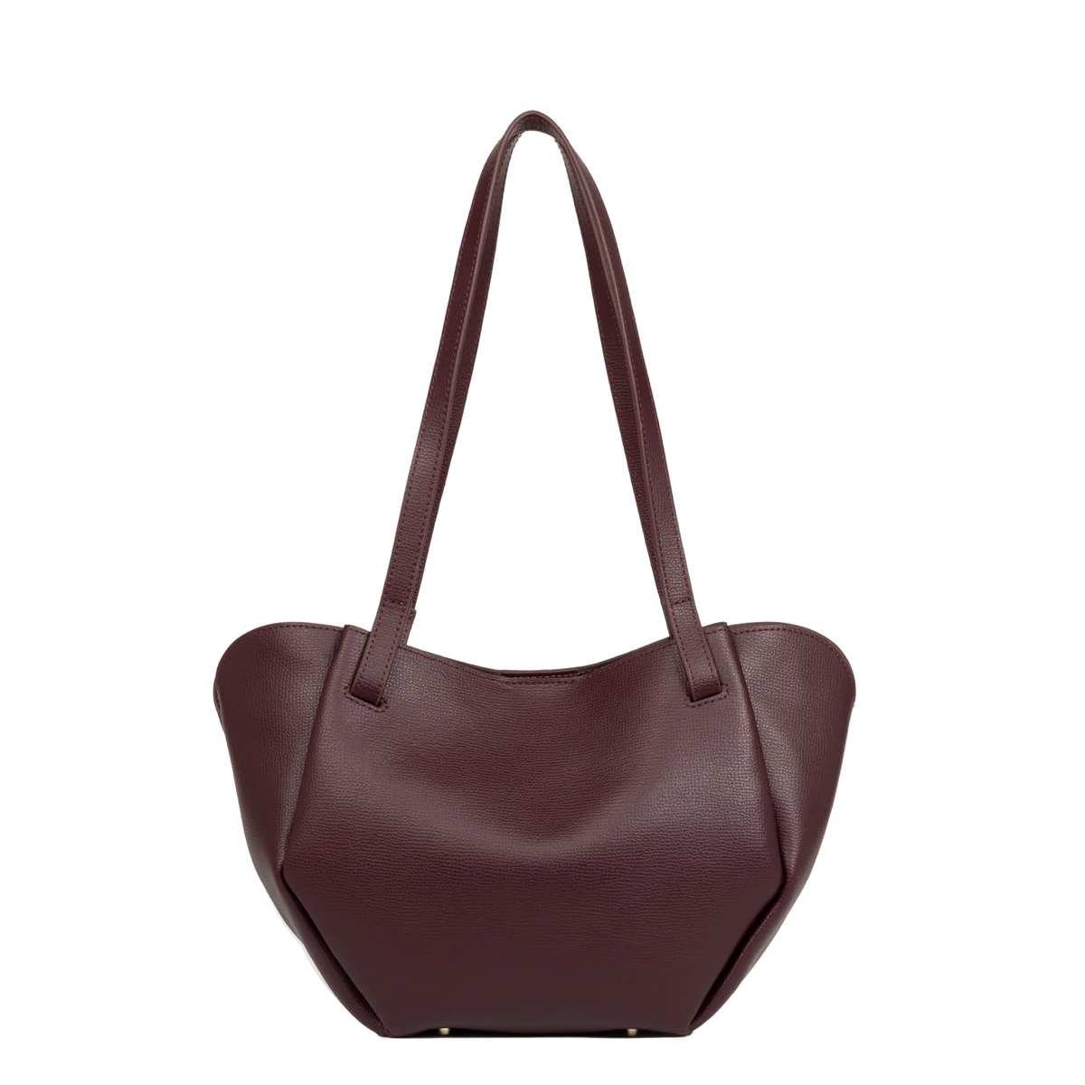 LANCASTER - Sac cabas épaule Lancaster Sierra Haus en cuir grainé bordeaux