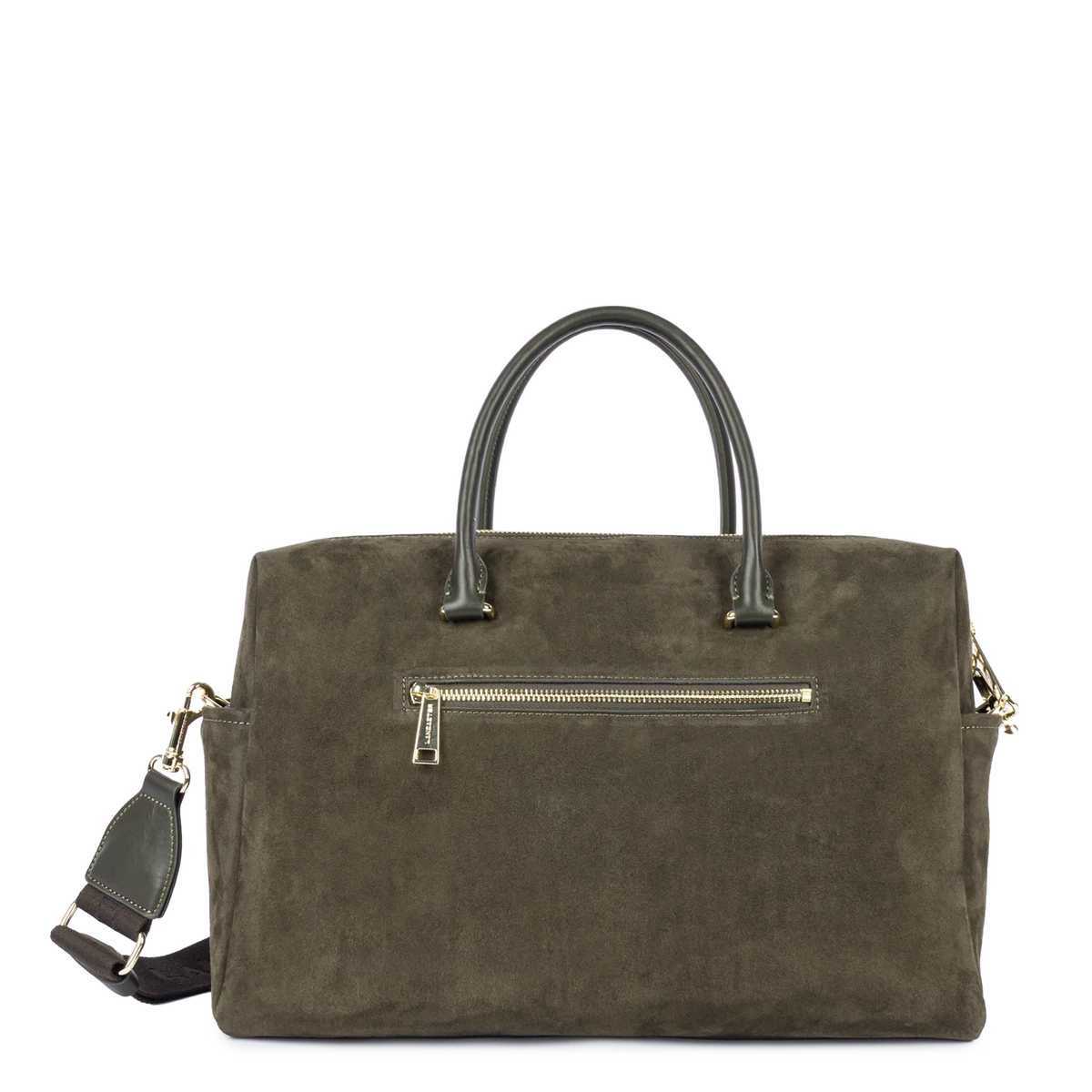 Porte document cuir velours Khaki Lancaster – vue 2