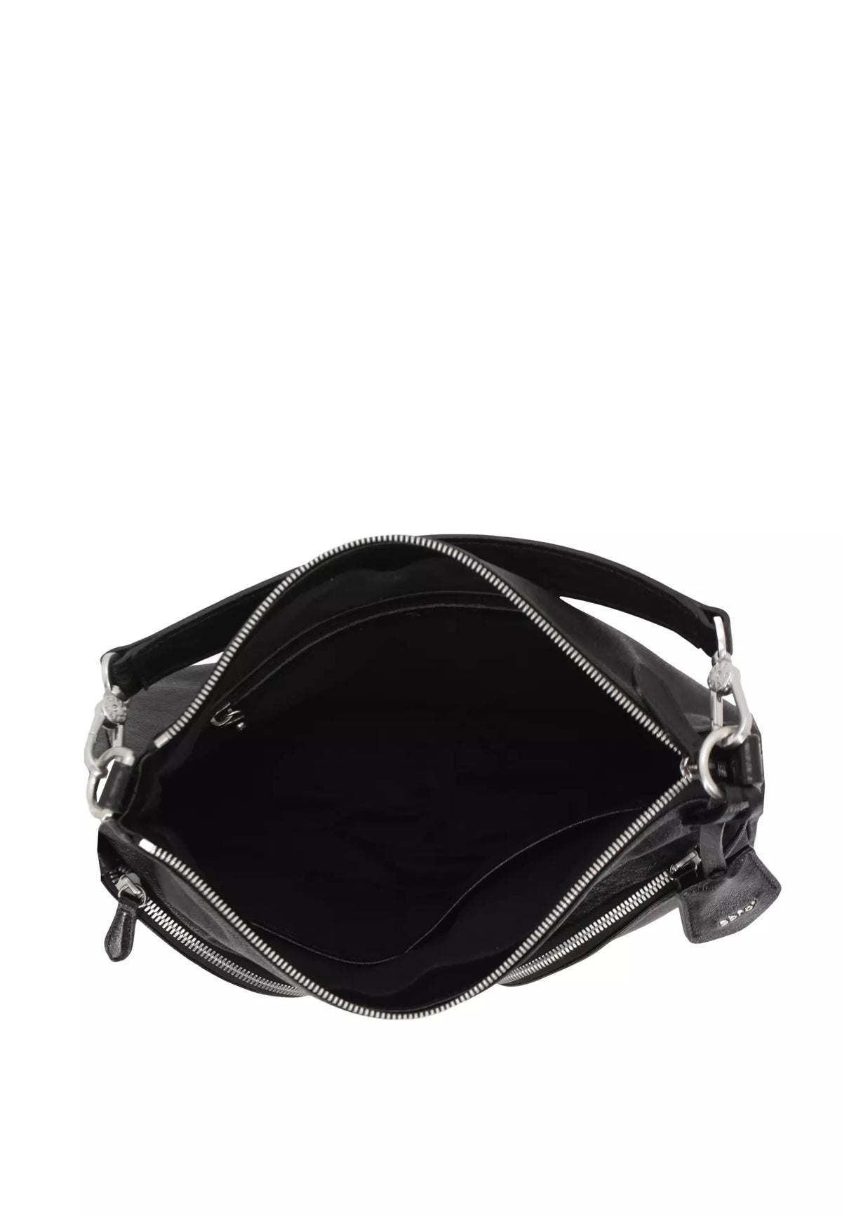 Sac porté épaule en cuir effet délavé Cargo Medium Noir Abro – vue 4