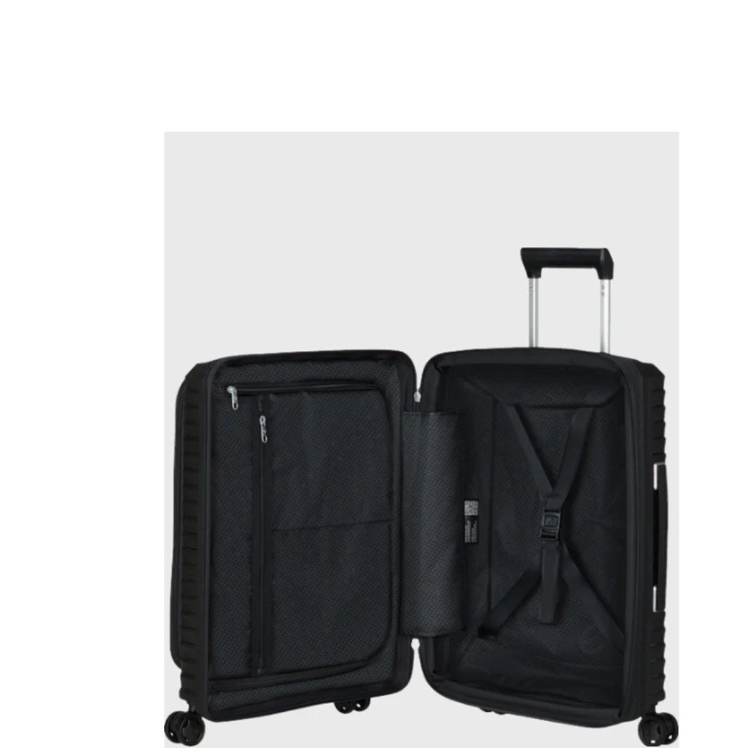 Valise cabine rigide extensible Upscape Easy Access 55/40cm black Samsonite – vue 3