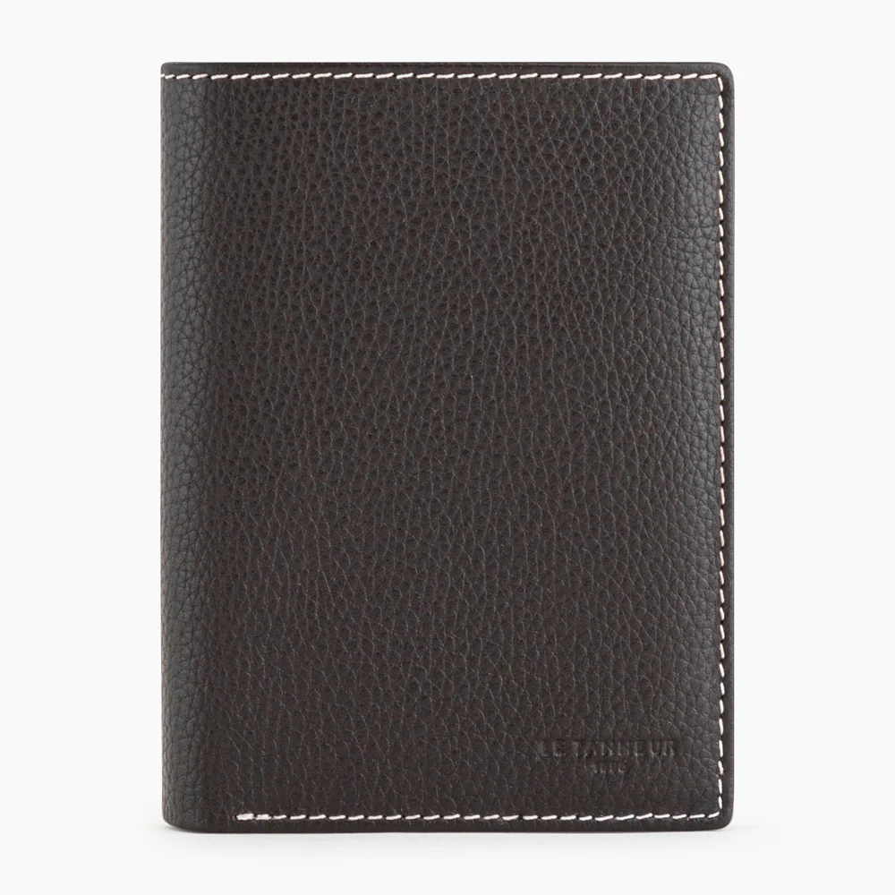 Portefeuille moyen Charles Marron café craie Le Tanneur