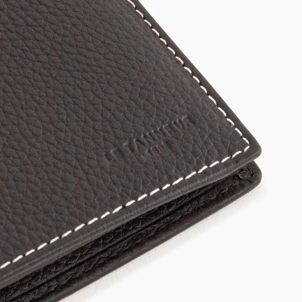 Portefeuille moyen Charles Marron café craie Le Tanneur – vue 4
