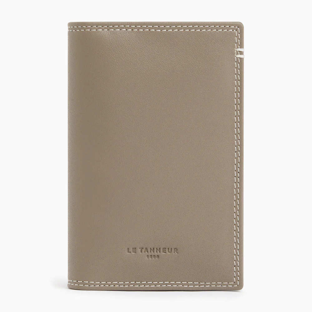 Porte cartes vertical Martin Taupe Multicolore Le Tanneur