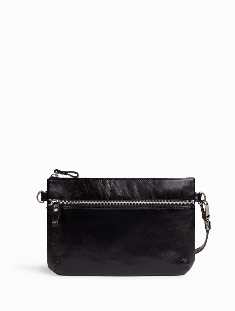 Sac bandoulière Vicky Noir Glacé Nat & Nin