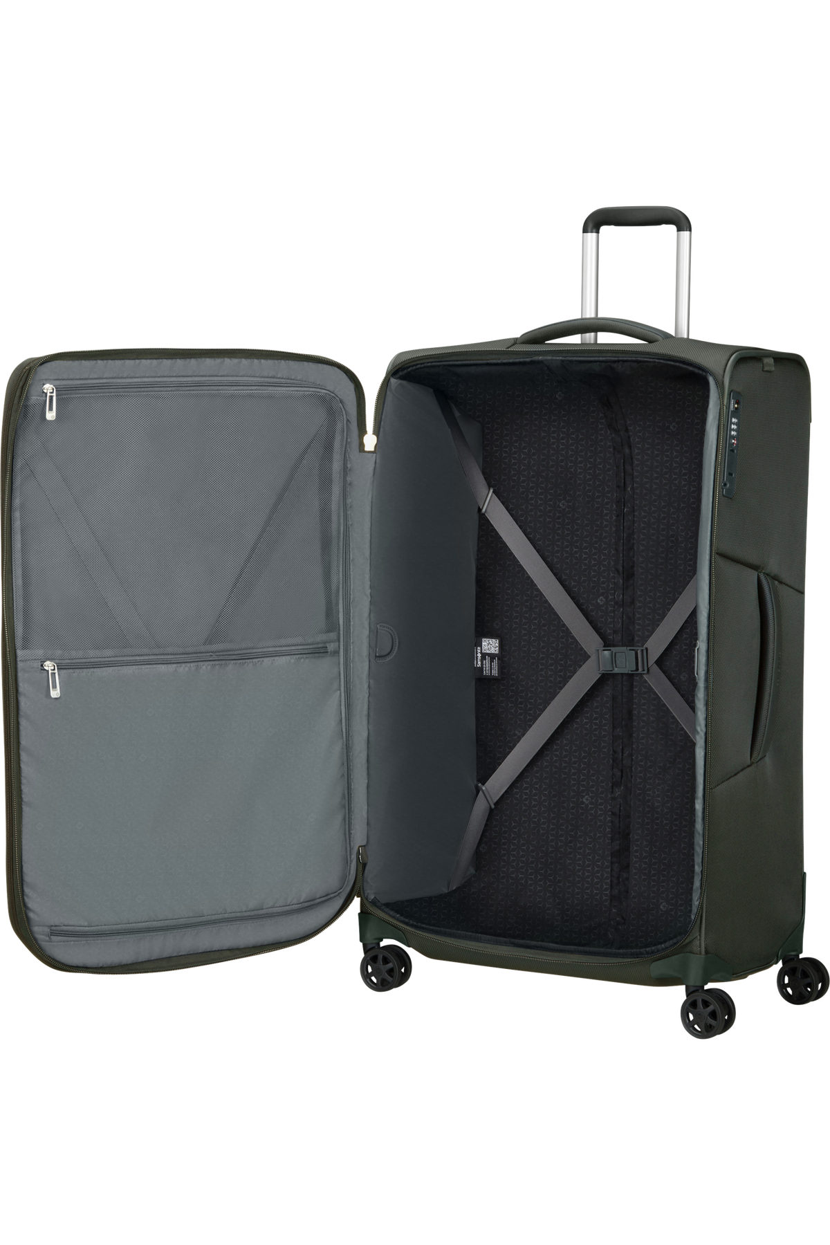 Valise medium séjour 4 roues extensible Respark 67 cm Kaki Samsonite – vue 3