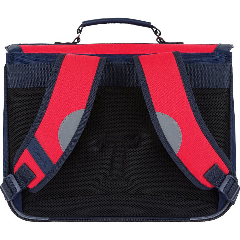 Cartable Tristan Rouge/Bleu Marine 35 cm Tann's – vue 3