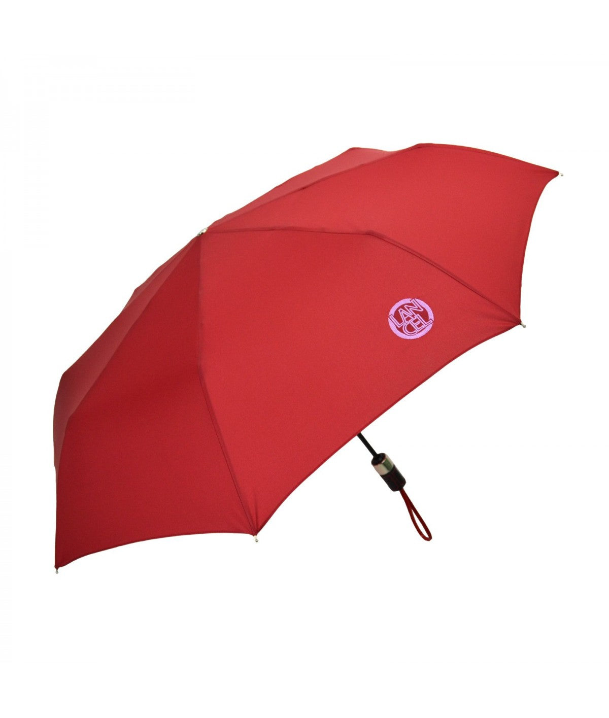 LANCEL PARAPLUIE - Parapluie pliant automatique avec broderie Rouge