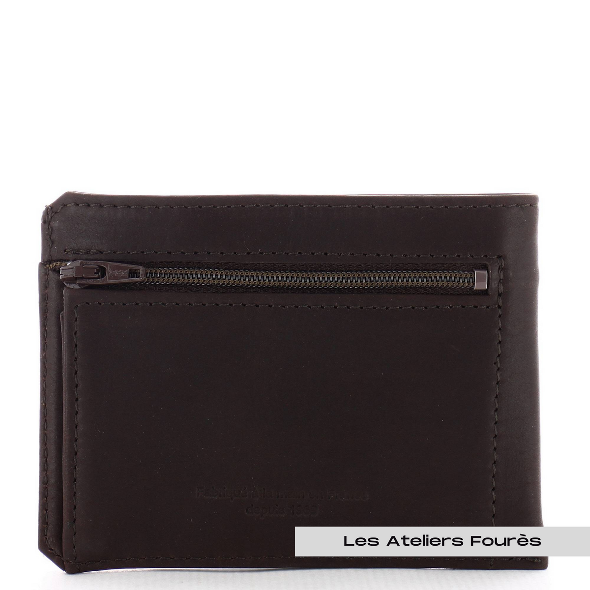 Porte papiers en cuir raffiné Baroudeur Les Ateliers Fourès – vue 15