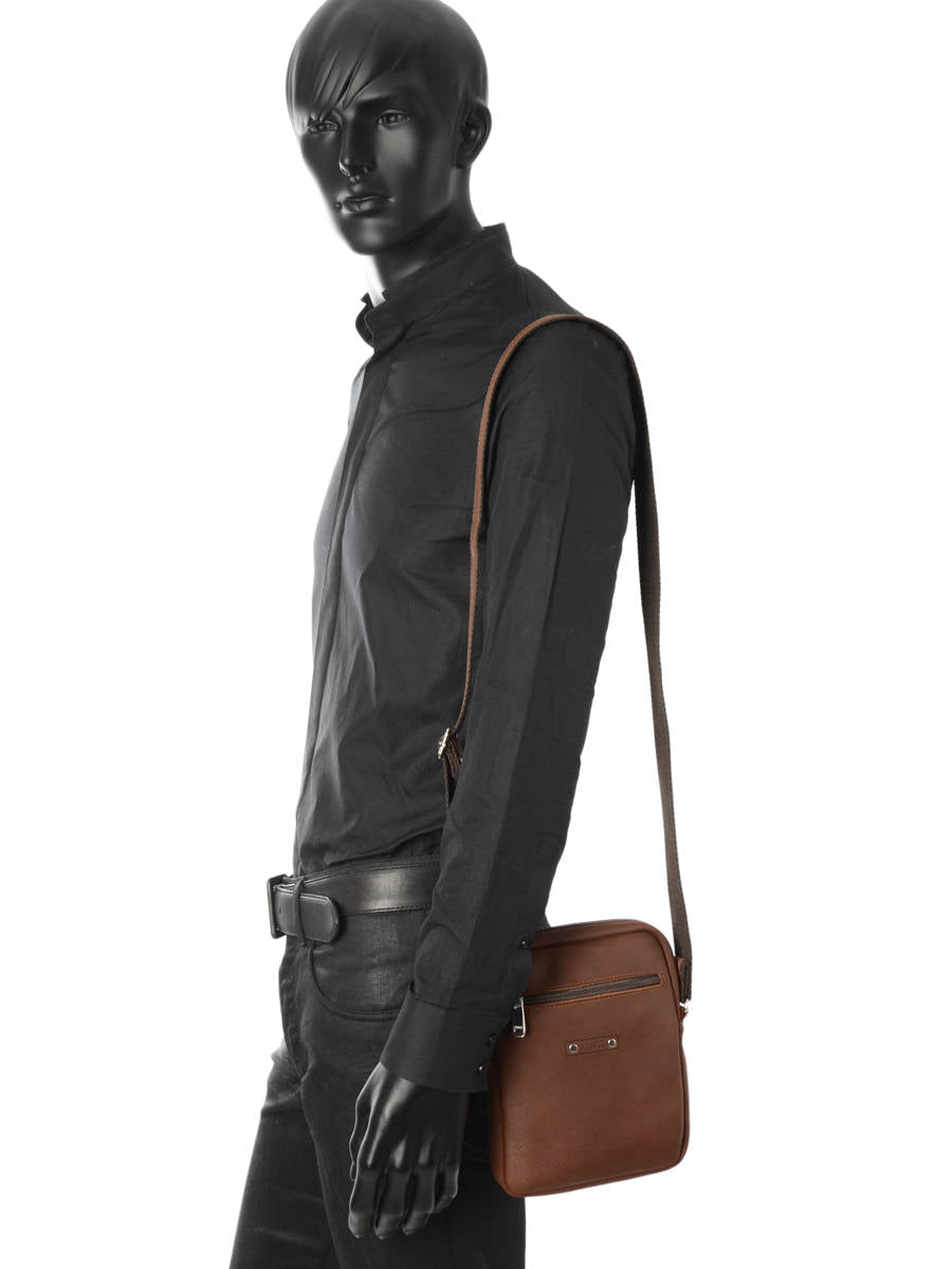 Sac bandoulière cuir Baroudeur Les Ateliers Fourès – vue 3