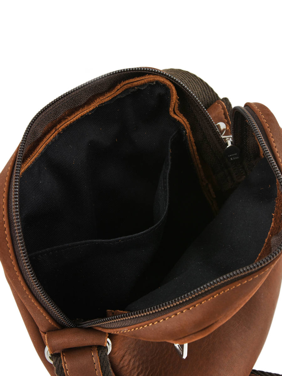 Sac bandoulière cuir Baroudeur Les Ateliers Fourès – vue 4