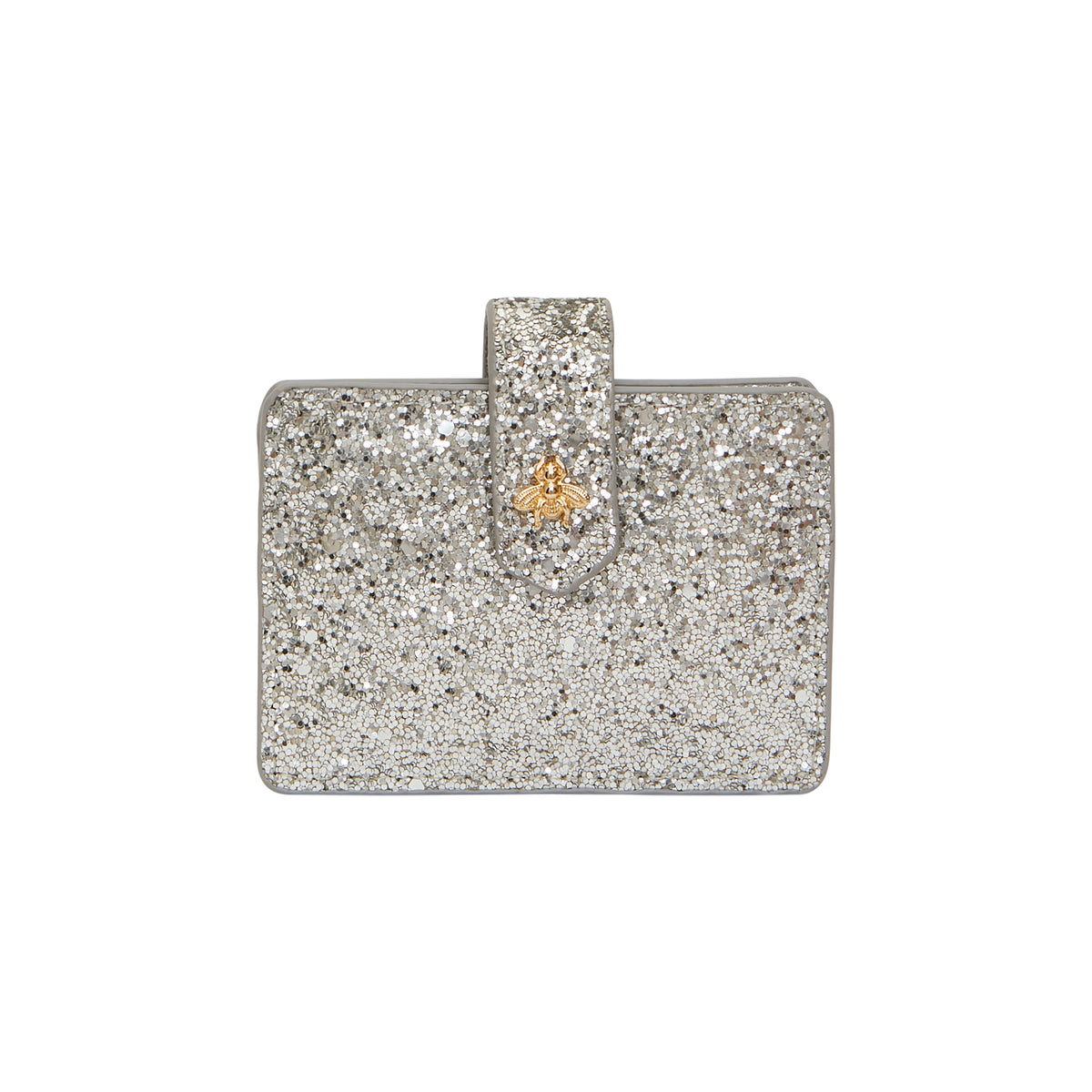 Porte cartes argent pailleté Petite Mendigote