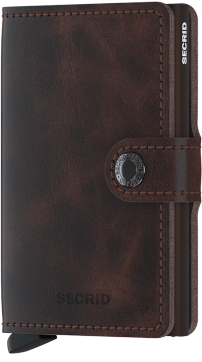 Porte cartes Miniwallet Vintage Chocolat Secrid