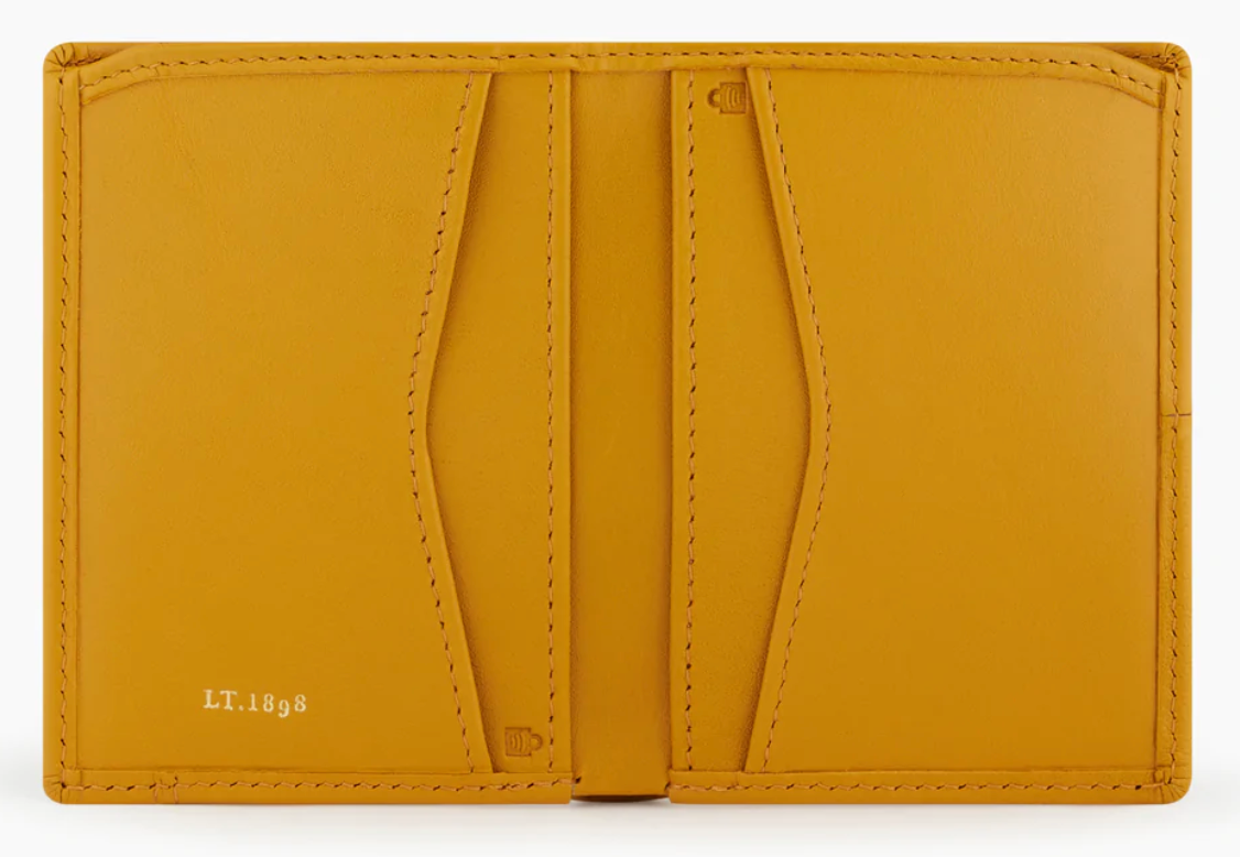 Porte cartes Charlotte Jaune osier Le Tanneur – vue 3