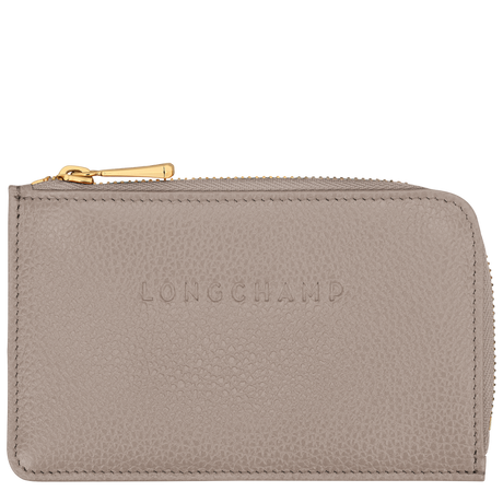 Le Foulonné Porte cartes cuir Tourterelle Longchamp – vue 2