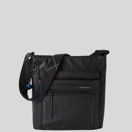 Sac à bandoulière Orva Creased black Hedgren