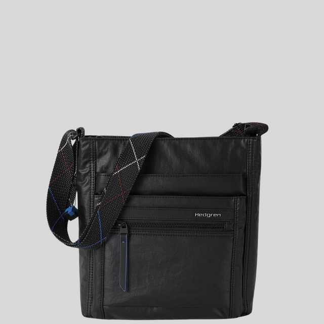 Sac à bandoulière Orva Creased black Hedgren