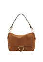 Sac porté épaule en daim Temi Medium Cognac Abro