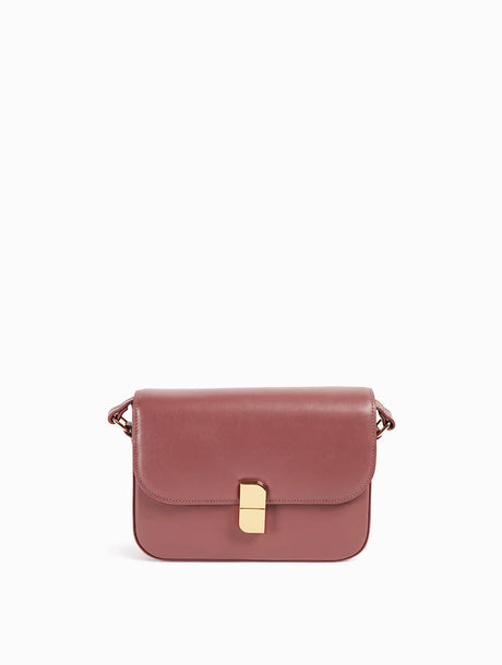 Sac bandoulière Alice Medium Bois de rose Nat & Nin