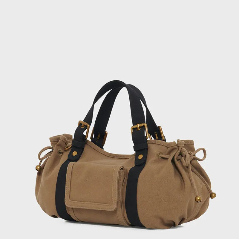 Sac à main 18H toile Kaki /Noir Gérard Darel – vue 3