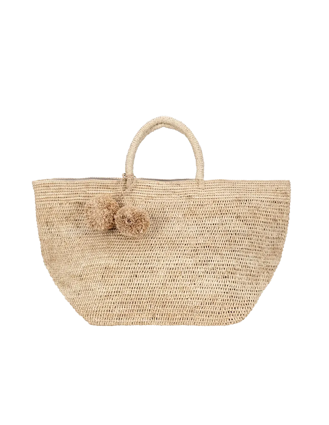 Sac Manaka en raphia naturel Bagatelle – vue 2