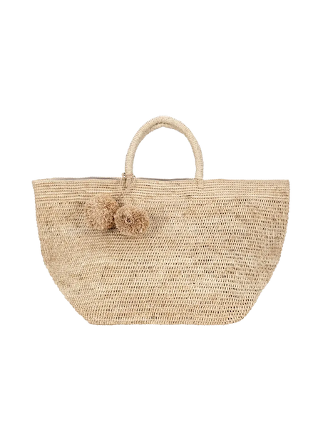 Sac Manaka en raphia naturel Bagatelle – vue 2