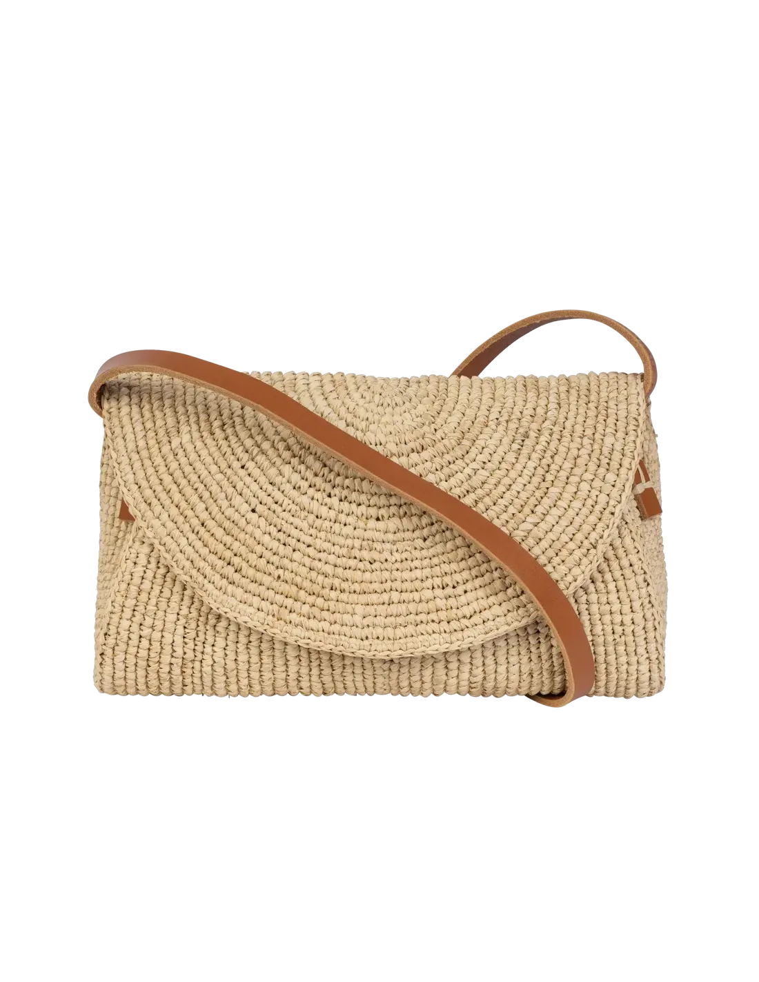 Pochette Andi en raphia naturel Bagatelle – vue 2