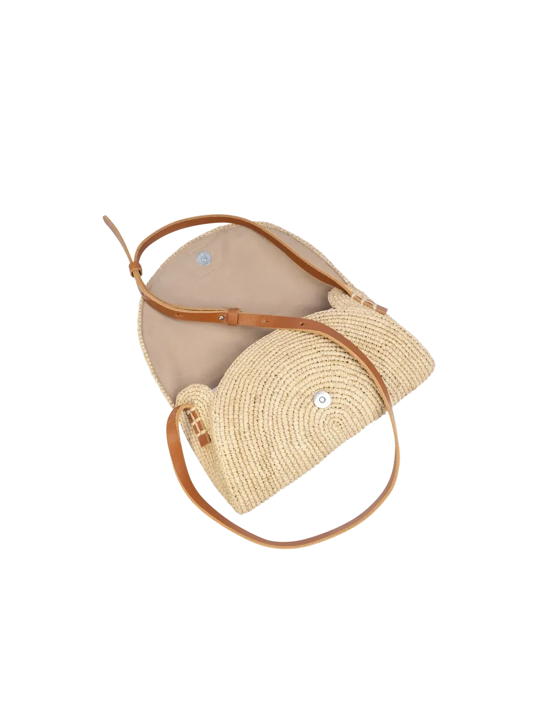 Pochette Andi en raphia naturel Bagatelle – vue 3