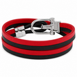 Bracelet Urban Spirit bracelet cuir rouge et noir Montblanc