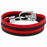 Bracelet Urban Spirit bracelet cuir rouge et noir Montblanc
