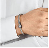Bracelet tressé gris steel Montblanc – vue 2